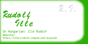 rudolf ille business card